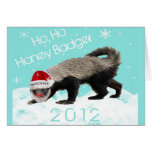 Honey Badger Christmas 2012 Greeting Card