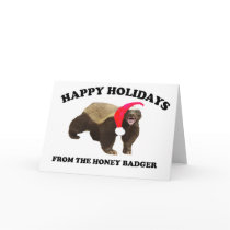 Honey Badger Christmas Card