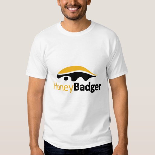 Honey Badger Classic Logo Tshirt Zazzle