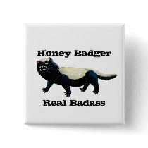 Honey Badger -custom text- Buttons