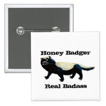 Honey Badger -custom text- Buttons