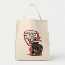 Honey Badger does Care Canvas Bags