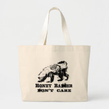 Honey Badger - Don't Care Canvas Bags