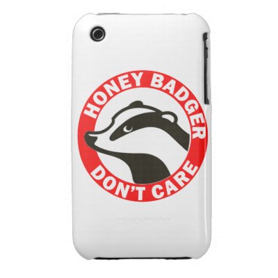 Honey Badger Don&#39;t Care iPhone 3 Case-Mate Cases