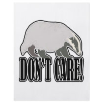 honey badger dont care full color flyer