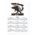 HONEY BADGER DONT CARE FUNNY CARTOON BUSINESS CARD TEMPLATE