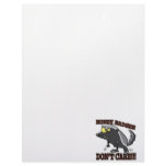 HONEY BADGER DONT CARE FUNNY CARTOON letterhead