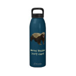 Honey Badger Don't Care Red Liberty Bottle Reusable Water Bottles