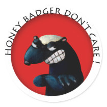Honey Badger don't Care! Sticker