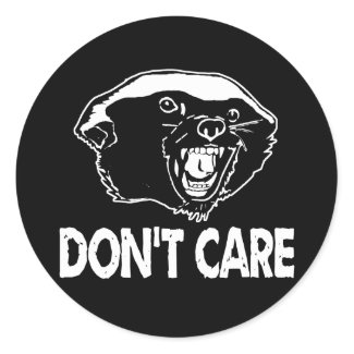 Honey Badger Don't Care sticker