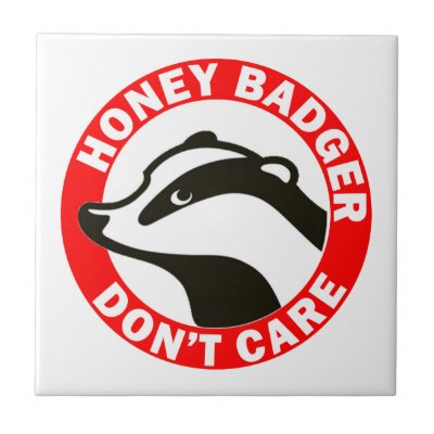 Honey Badger Don&#39;t Care Ceramic Tile