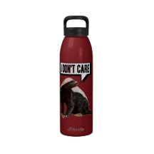 Honey Badger Don't Care Water Bottle