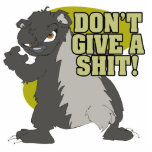 honey badger dont give a shit acrylic cut out