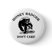 Honey Badger for light colored products Pins
