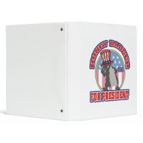 honey badger for president 2012 vinyl binders
