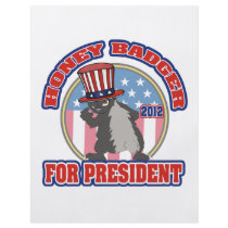 honey badger for president 2012 flyer