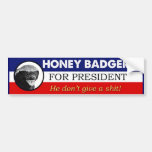 Honey Badger for President Bumper Sticker