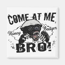 Honey Badger Fridge Magnet