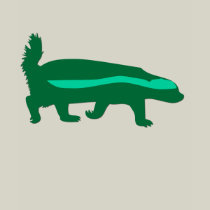 honey badger green t shirt