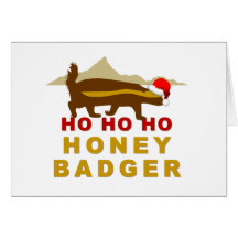 Honey Badger Greeting Cards