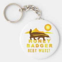 honey badger heat wave key chain