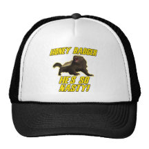 Honey Badger He's So Nasty Trucker Hats