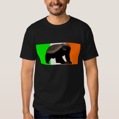 HONEY BADGER IRISH FLAG SHIRT