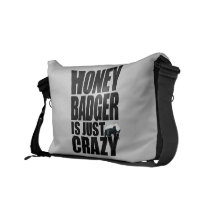 Honey Badger  Is Just Crazy Rickshaw Messenger Bag