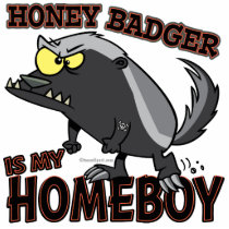 honey badger is my homeboy acrylic cut outs