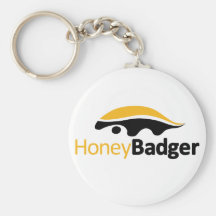 Honey Badger Logo Key Chains