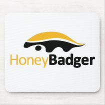 Honey Badger Logo Mouse Pads