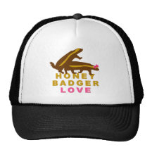 honey badger love trucker hat