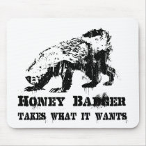 Honey Badger Mouse Pads