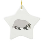 honey badger christmas tree ornament