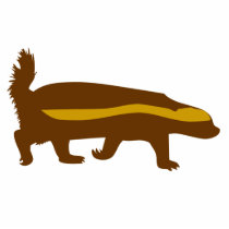 Honey Badger Photo Sculpture