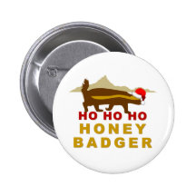 Honey Badger Pinback Button