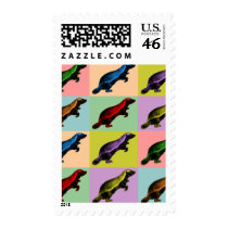 Honey Badger Pop Art Postage Stamps