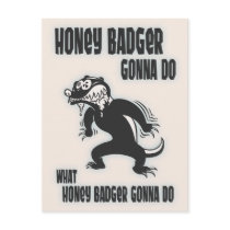 Honey Badger Postcards