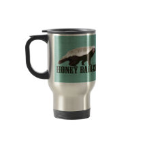 Honey Badger Profile View Coffee Mugs