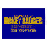 Honey Badger Property Of Design Cards