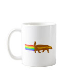 honey badger rainbow coffee mugs