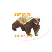 Honey Badger Stickers