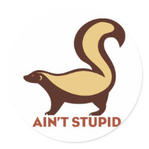 Honey Badger Round Stickers