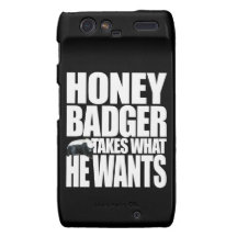 Honey Badger Takes What He Wants Droid RAZR Case