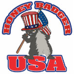 HONEY BADGER USA PRIDE PHOTO SCULPTURES