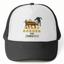 honey badger vs zombies mesh hat