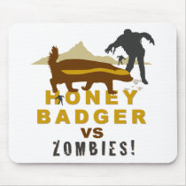 honey badger vs zombies mousepad