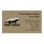 Honey Badger Wild Animal Business Cards