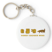 honey badger wins keychain