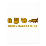 honey badger wins postcards